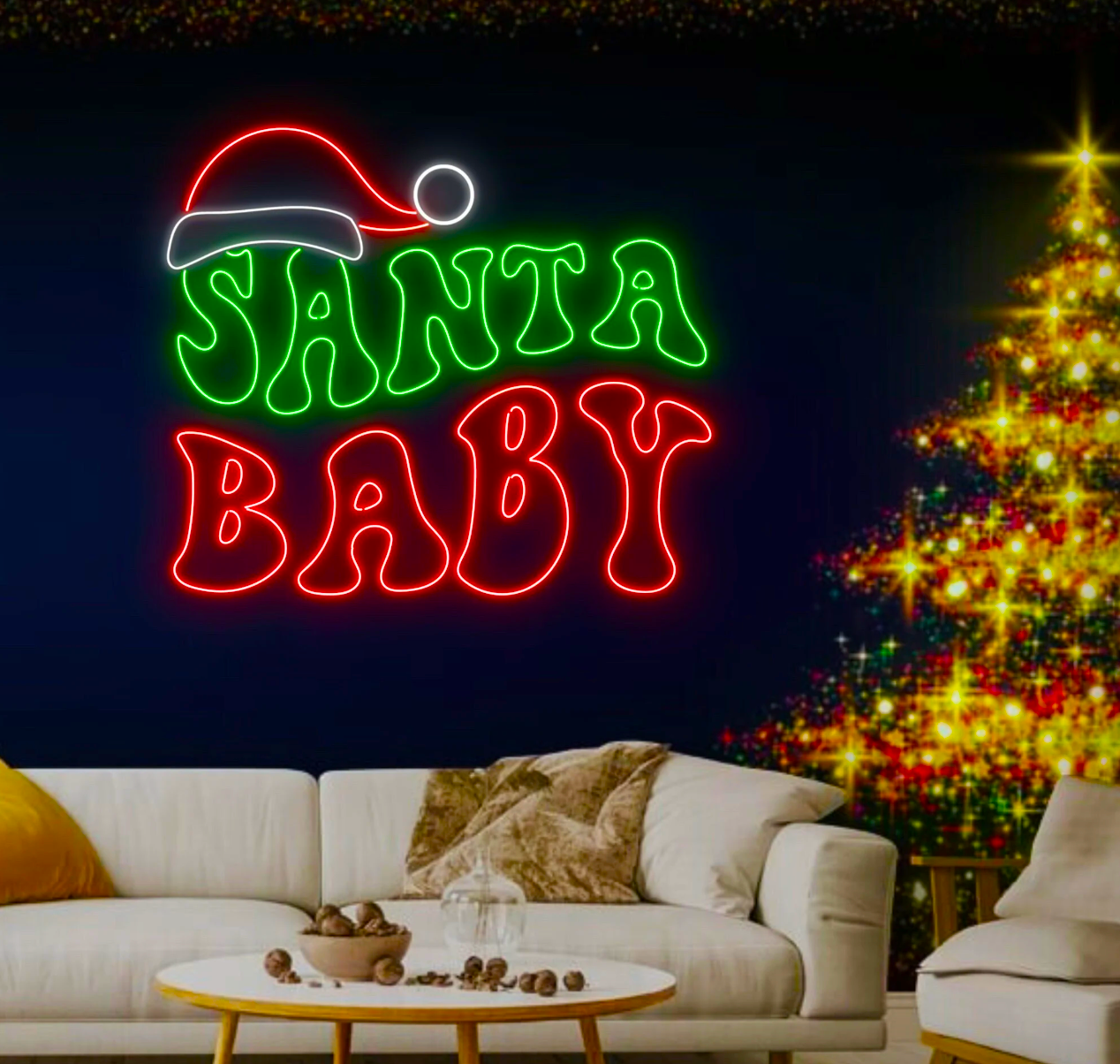 Santa Baby Neon Sign